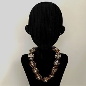 Express Choker Necklace Antique Gold Look